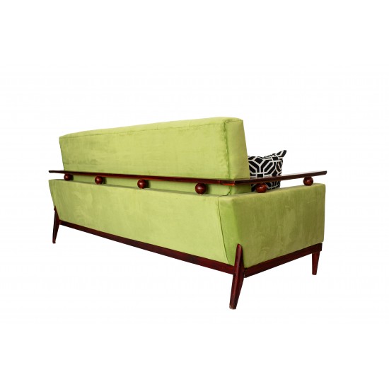 Apple Green Mid-Century Sofa Apple Green Mid-Century Sofa