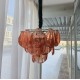 Vintage Shell Glass Chandelier