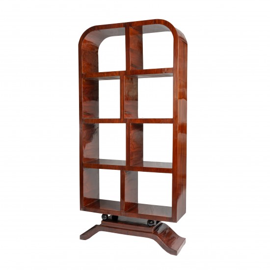 Double-Sided Art Deco Bookcase