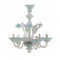 Murano Chandelier Blue Florals