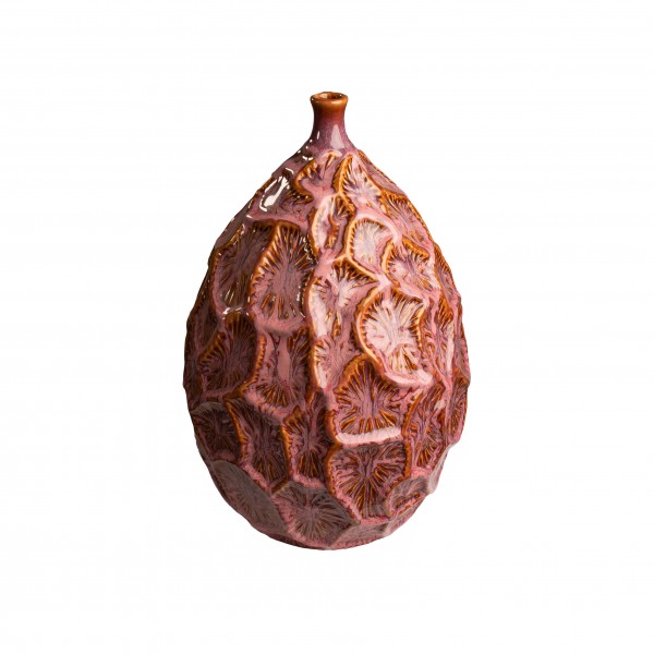 Sculptural Textured Ceramic Vase