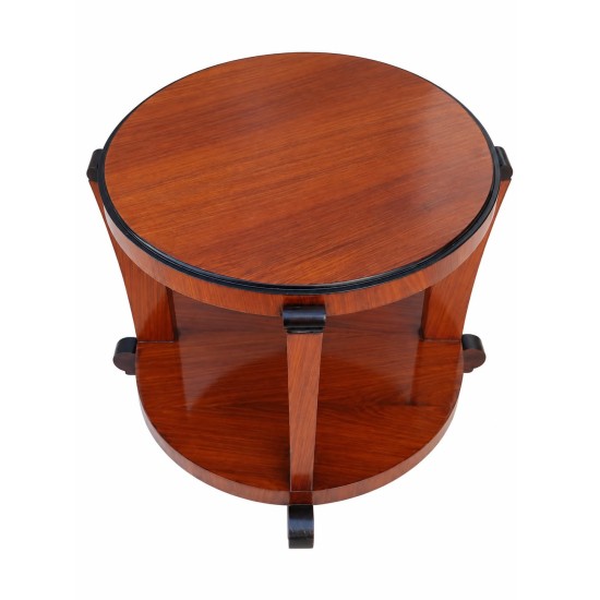 Vintage Art Deco Round Two-Tier Side Table Vintage Art Deco Round Two-Tier Side Table