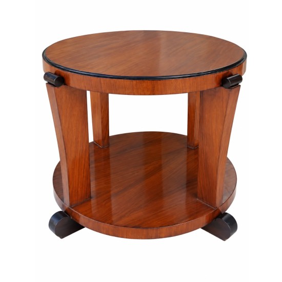 Vintage Art Deco Round Two-Tier Side Table Vintage Art Deco Round Two-Tier Side Table