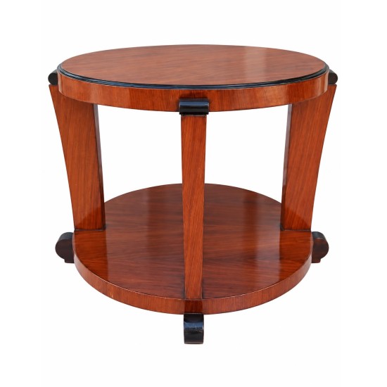 Vintage Art Deco Round Two-Tier Side Table Vintage Art Deco Round Two-Tier Side Table
