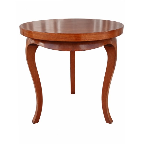 Vintage Round Wooden Side Table
