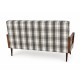 Vintage Mid-Century Sofa with Walnut Frame