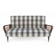 Vintage Mid-Century Sofa with Walnut Frame