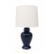 Navy Glazed Ceramic Table Lamp