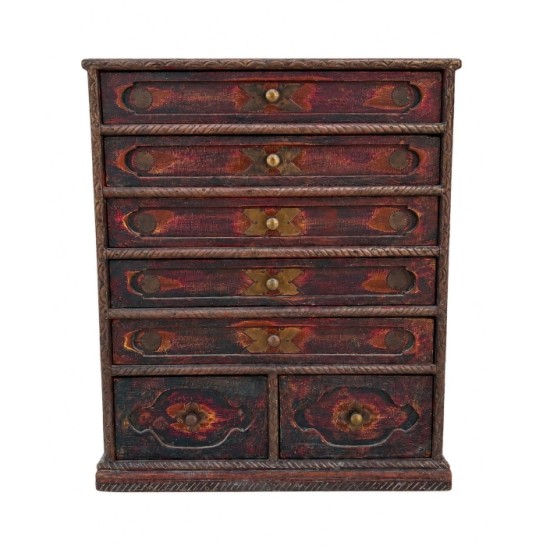 Vintage Indian Multi-Drawer Cabinet