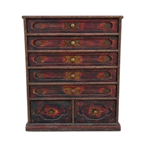 Vintage Indian Multi-Drawer Cabinet