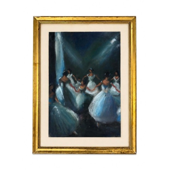 Vintage “Les Sylphides” Ballet Scene Painting