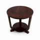 Vintage Art Deco Side Table in Dark Wood