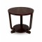 Vintage Art Deco Side Table in Dark Wood