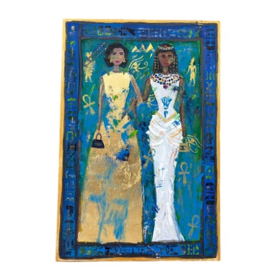 Queen Cleopatra & Elizabeth Taylor by Mona Kandeil