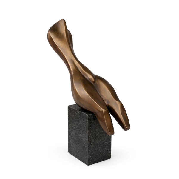 Poised Form Bronze Sculpture by Rowaa El Degwy