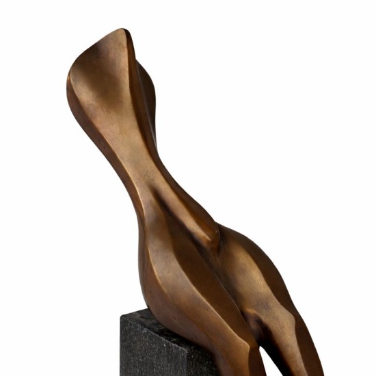 Poised Form Bronze Sculpture by Rowaa El Degwy