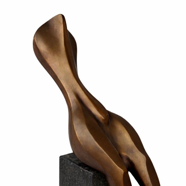 Poised Form Bronze Sculpture by Rowaa El Degwy