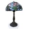Vintage Tiffany-Style Stained Glass Table Lamp