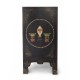 Vintage Black Lacquer Chinoiserie Cabinet