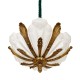 Art Deco Inspired Frosted Glass Ceiling Light