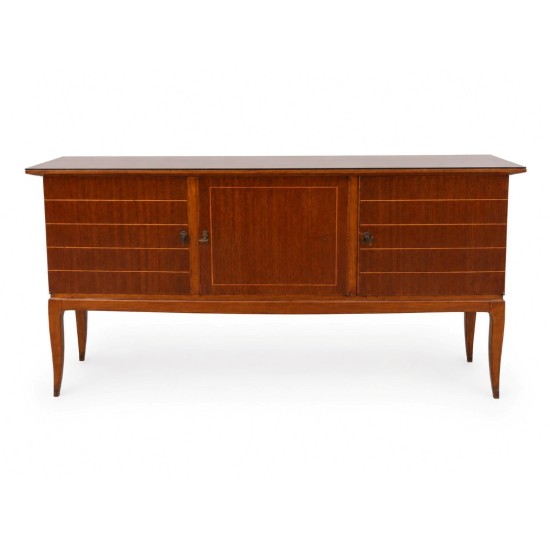 Vintage Mid-Century Buffet with Inlay Details