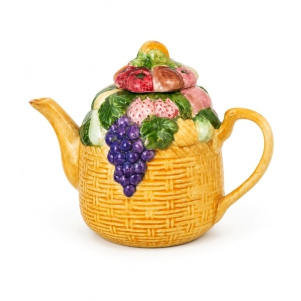 Vintage Fruit Basket Teapot