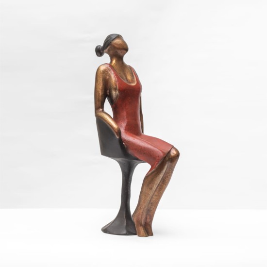 فستان سواريه Bronze Sculpture by Abdallah Karem