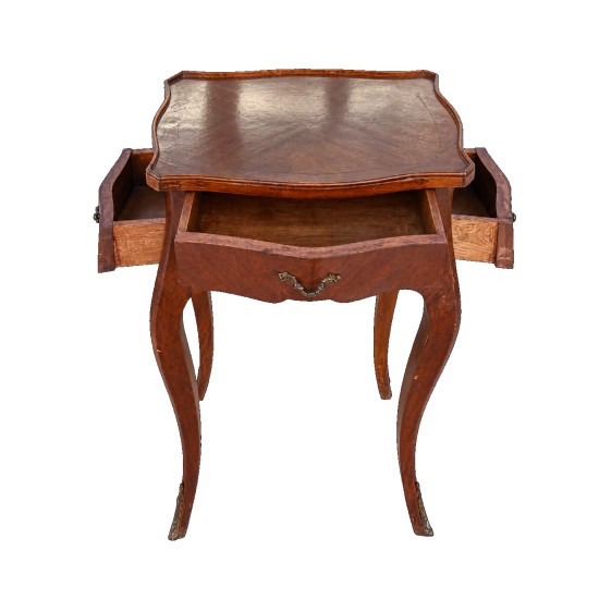Pair of Vintage Louis XV–Style Wooden Commodes Pair of Vintage Louis XV–Style Wooden Commodes