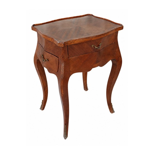 Pair of Vintage Louis XV–Style Wooden Commodes