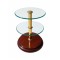 Two-Tier Glass & Brass Side Table