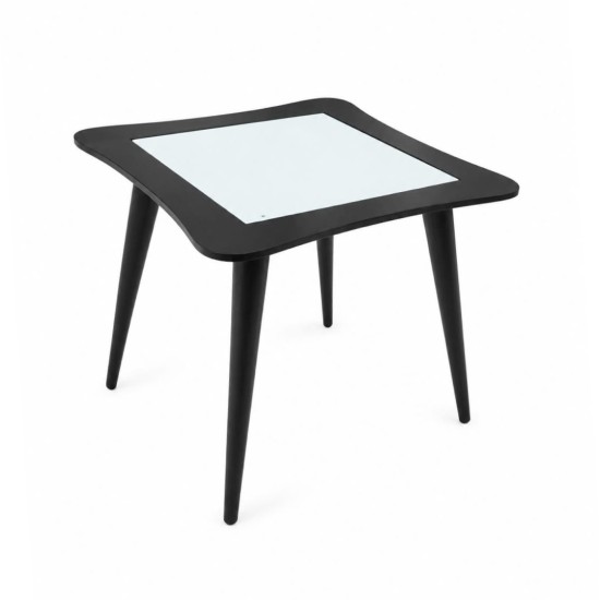 Mid-Century Inspired Glass Side Table Mid-Century Inspired Glass Side Table