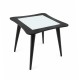 Mid-Century Inspired Glass Side Table Mid-Century Inspired Glass Side Table