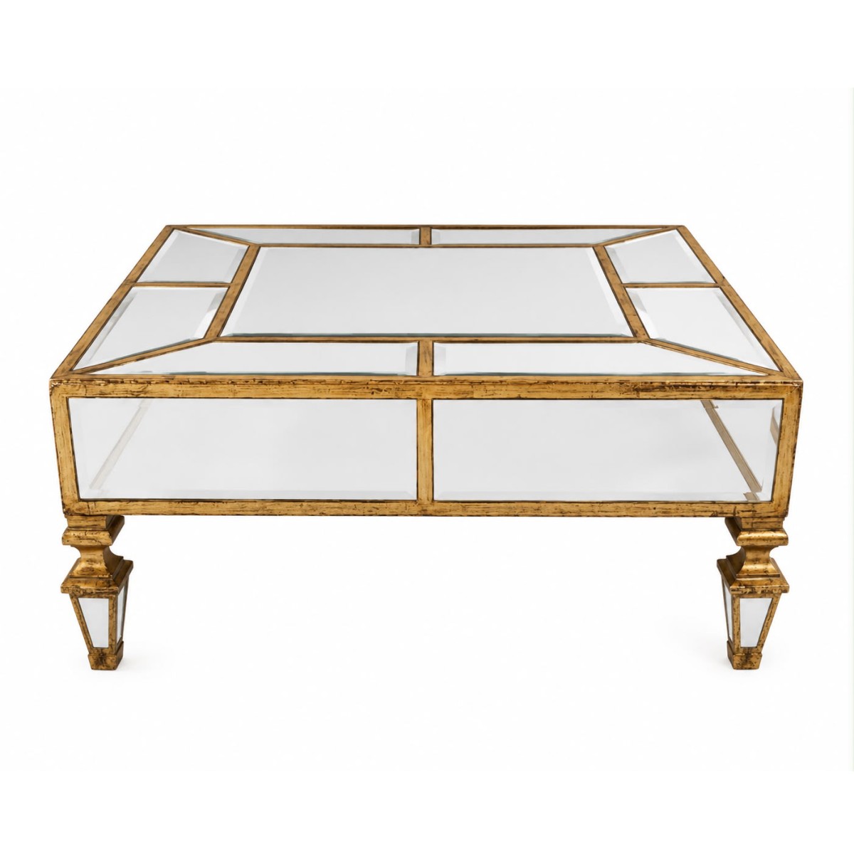 Vintage Gilt & Mirrored Coffee Table