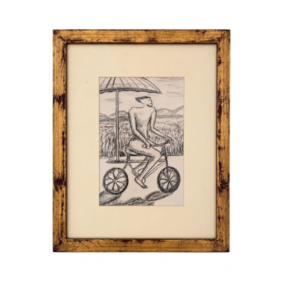 Mahmoud Khattab – Cyclist Under a Parasol
