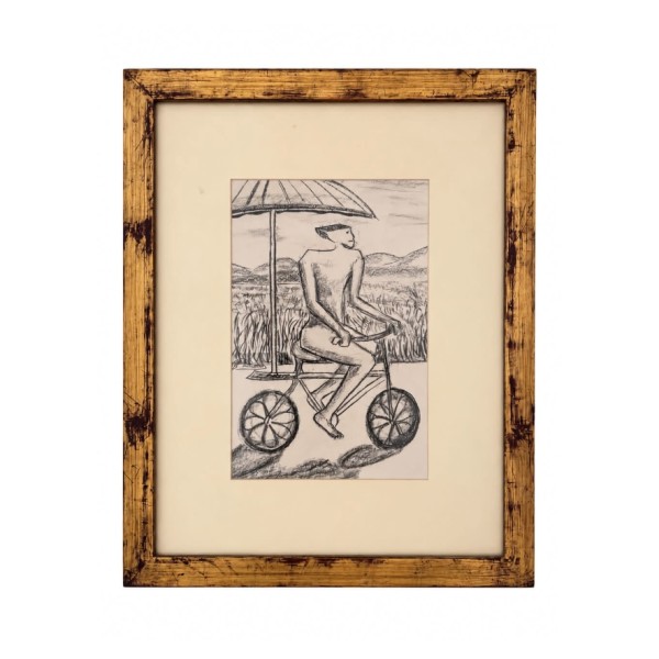 Mahmoud Khattab – Cyclist Under a Parasol