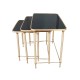 Vintage French Mid-Century Brass Nesting Tables