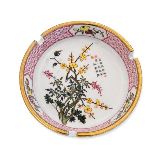 Vintage East Asian Porcelain Ashtray Vintage East Asian Porcelain Ashtray