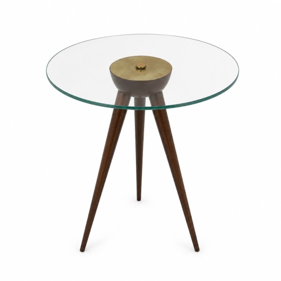 Vintage Italian Style Mid-Century Tripod Side Table