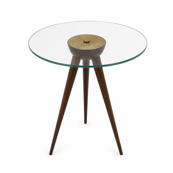 Vintage Italian Style Mid-Century Tripod Side Table