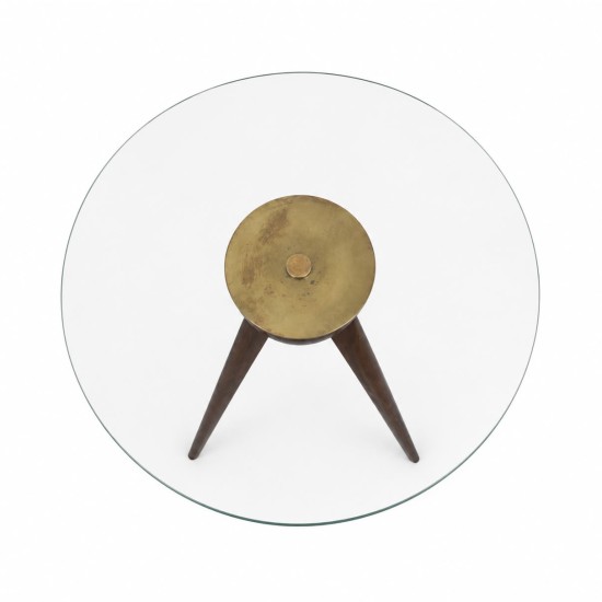 Vintage Italian Style Mid-Century Tripod Side Table