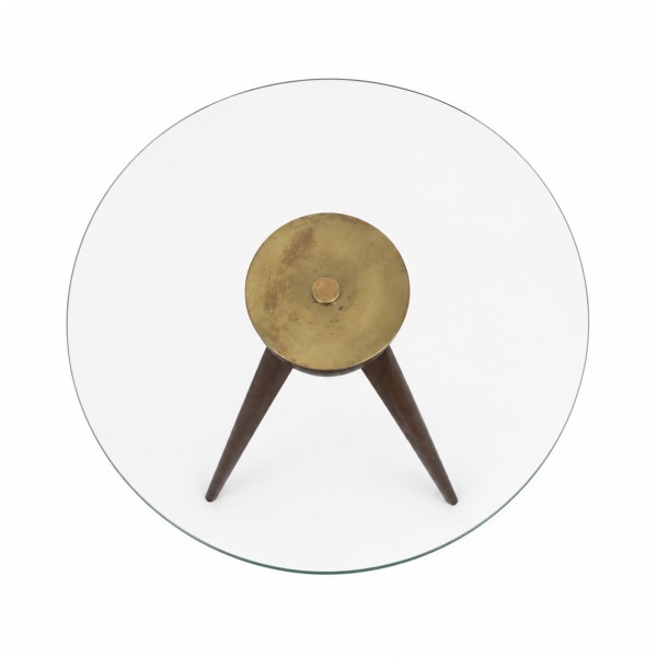 Vintage Italian Style Mid-Century Tripod Side Table
