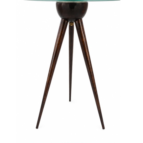 Vintage Italian Style Mid-Century Tripod Side Table