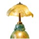 Core Glass Table Lamp in Yellow & Green