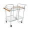 Vintage Chrome & Glass Tea Cart