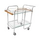 Vintage Chrome & Glass Tea Cart