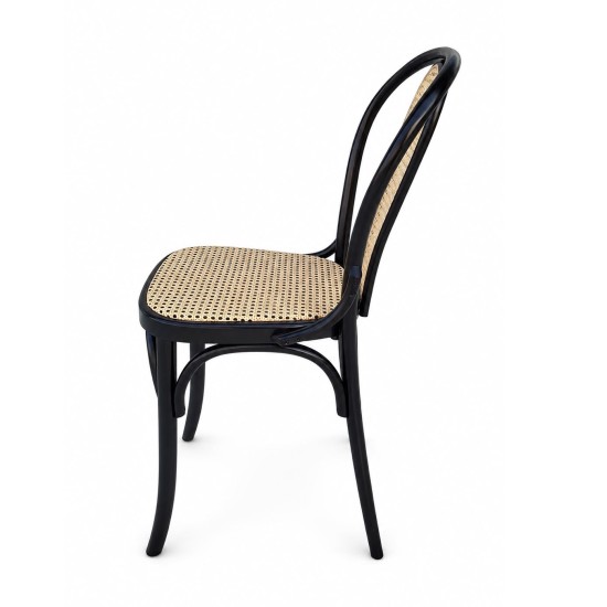 Thonet-Inspired Cane Dining Chair