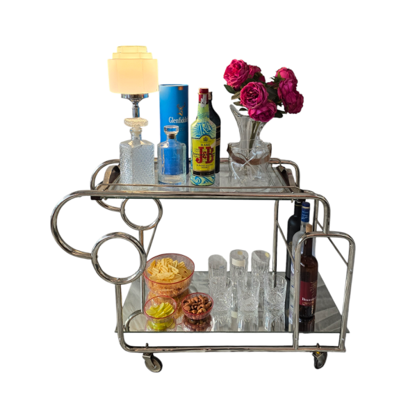 Retro Glass Bar-Cart