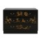 Black Chinoiserie Chest with Gold Detailing