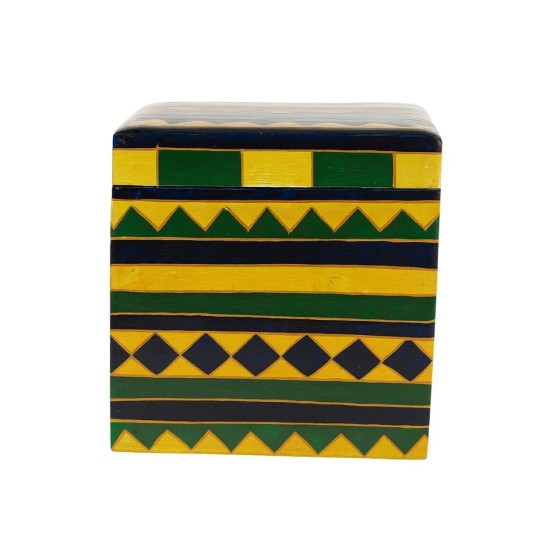 Vintage Hand-Painted Wooden Box