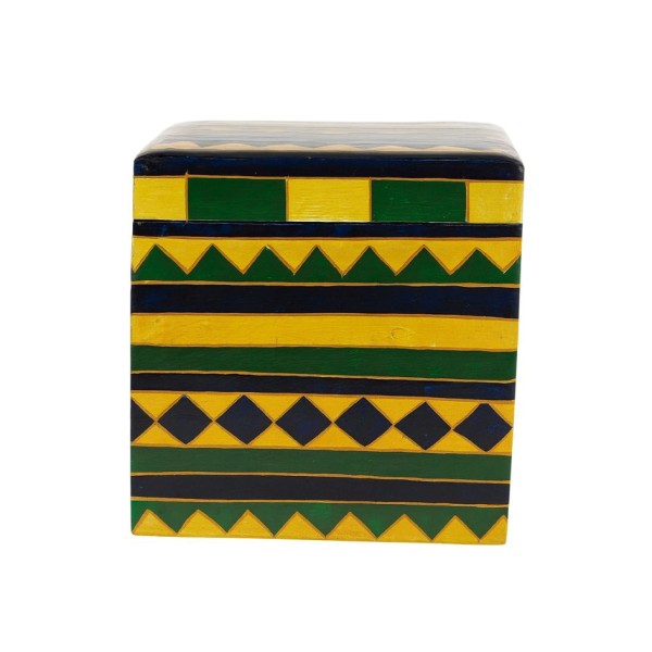 Vintage Hand-Painted Wooden Box